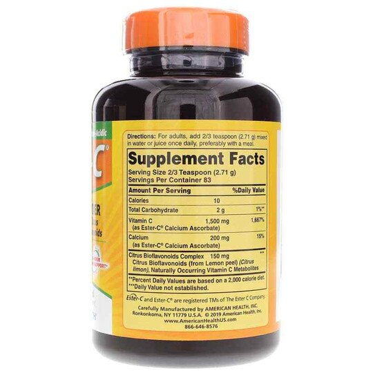 Ester-C Powder with Citrus Bioflavonoids, AH